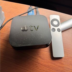 Vintage Apple TV with remote & power cord